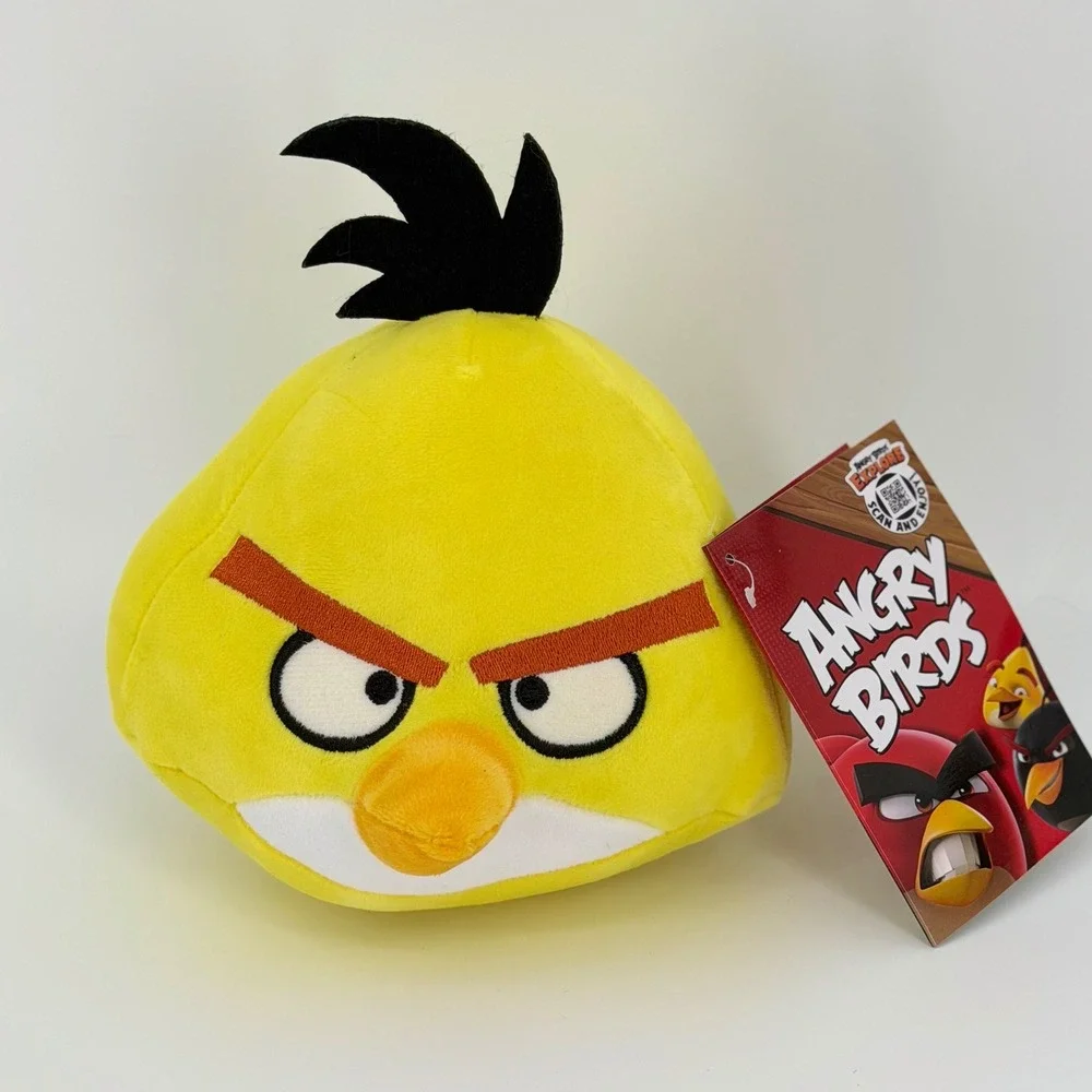 Angry Birds Chuck Smooshimals Plush Yellow Bird Stuffed Animal Toy 5 Inch NWT